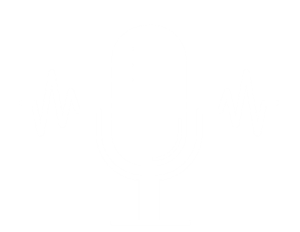 white podcast microphone